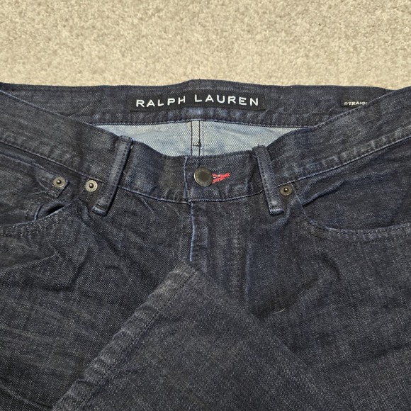Ralph Lauren‎ RRL Black Label 31x28 Dark Wash Straight Leg Jeans Luxury $550